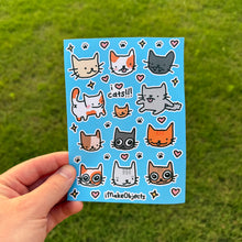 Load image into Gallery viewer, Silly Cat Sticker Sheet🐱