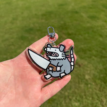 Load image into Gallery viewer, Reversible Possum Keychain