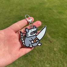 Load image into Gallery viewer, Reversible Possum Keychain